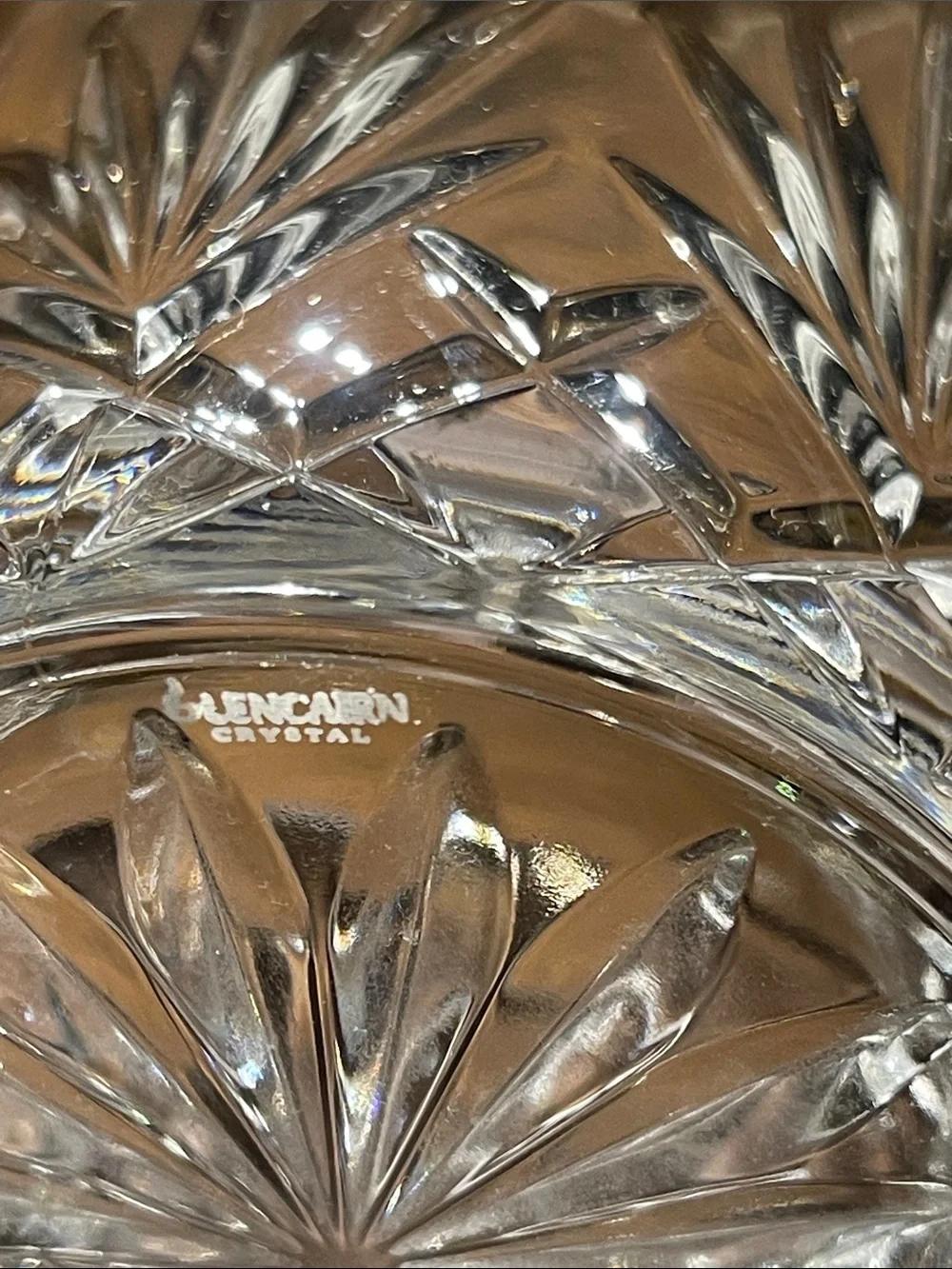 Lot of 2 Glencarin Woodford Reserve Crystal Lowball Wiskey Glasses